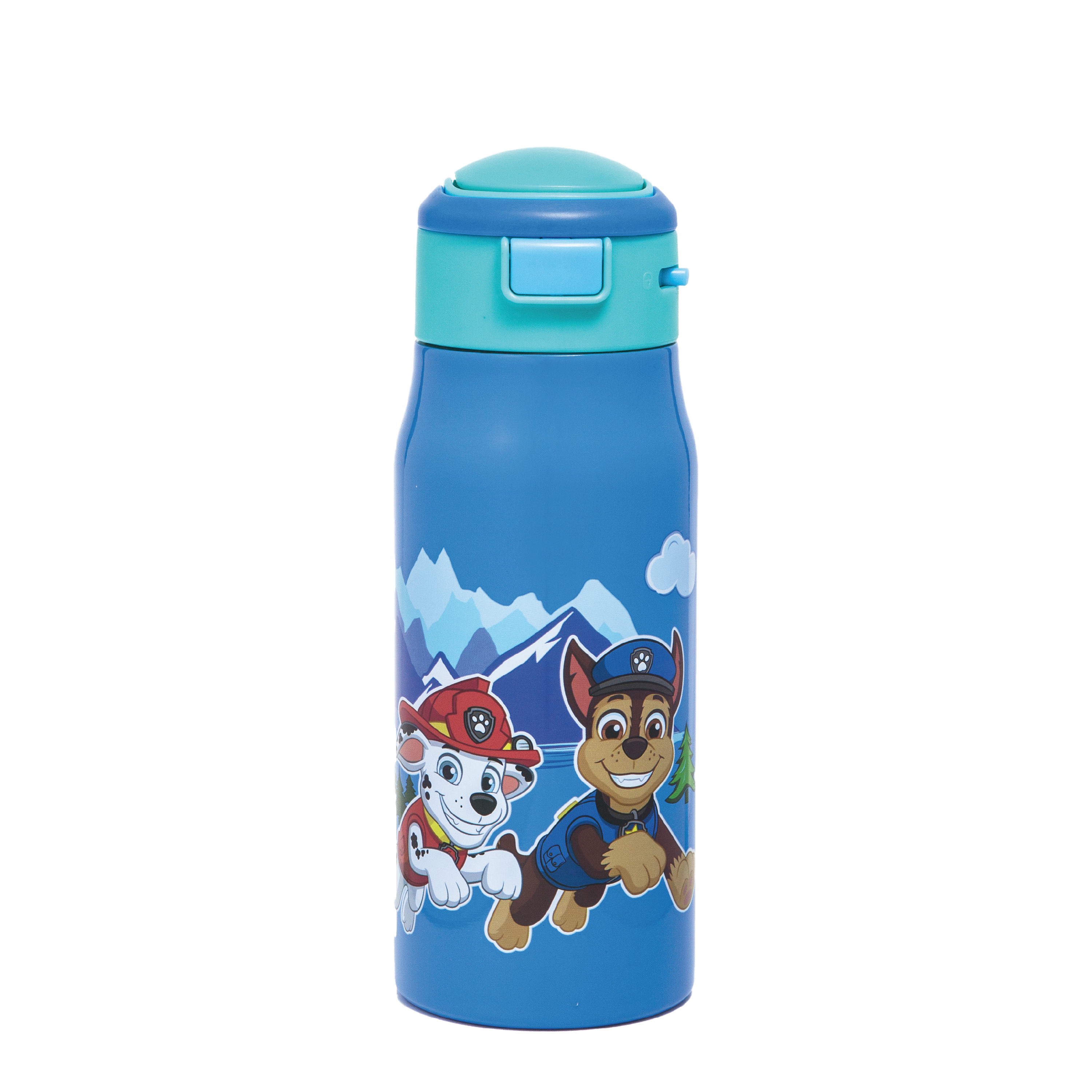 Paw Patrol 13.5 ounce Mesa Double Wall Insulated Stainless Steel Water Bottle, Chase and Marshall slideshow image 1