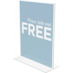 Classic Image&reg; Stand-Up Sign Holder, Portrait