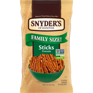 Snyder’s of Hanover® Pretzel Sticks, Family Size 16 Oz