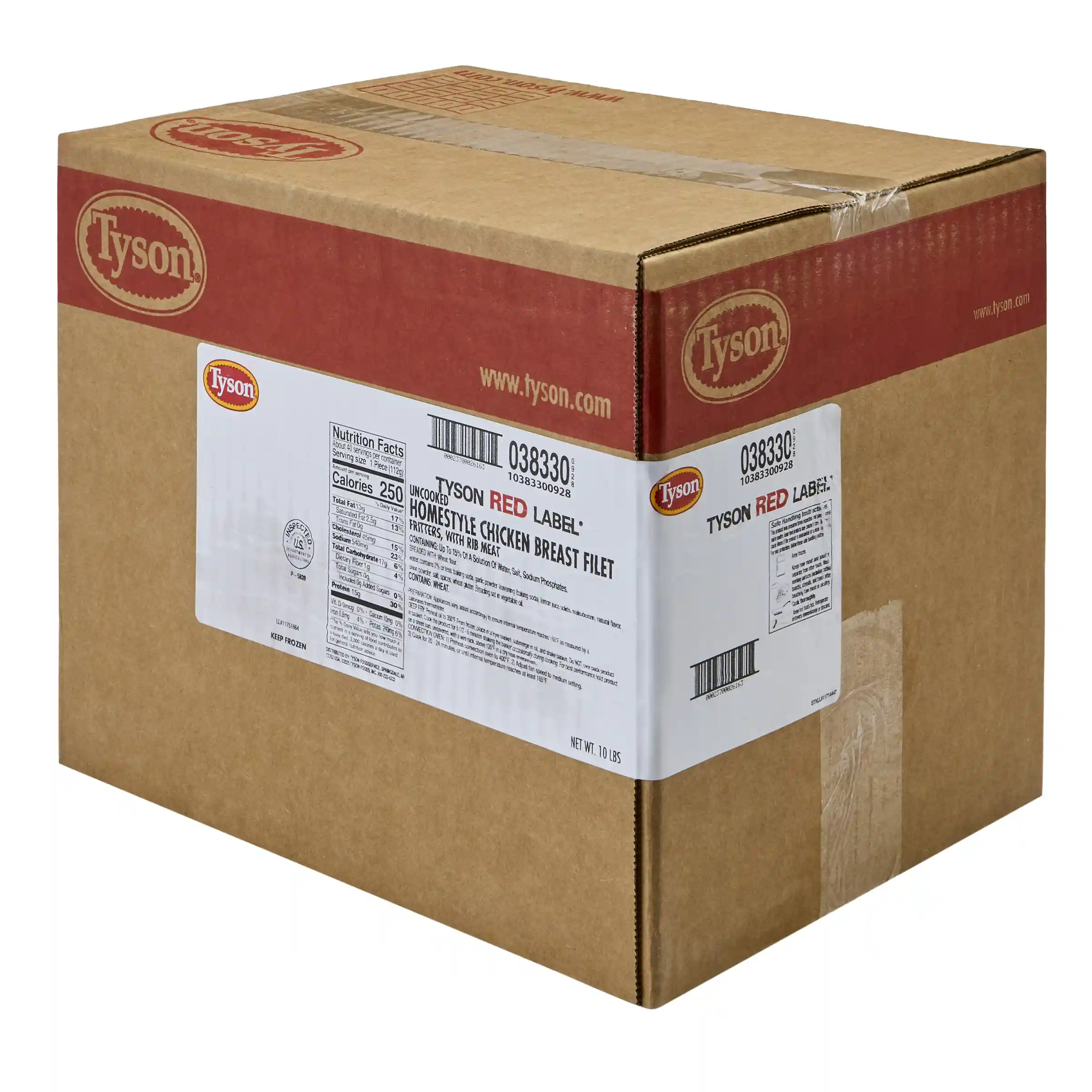 Tyson Red Label® Uncooked Homestyle Chicken Breast Filet Fritters, 4 oz._image_5