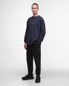Lever Long-Sleeved T-Shirt Dark Navy