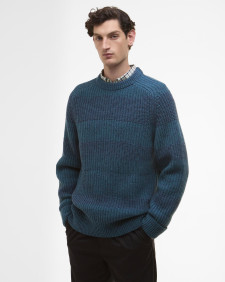 Paul Smith loves Barbour Saddle Crew Neck Jumper Rosette Blue