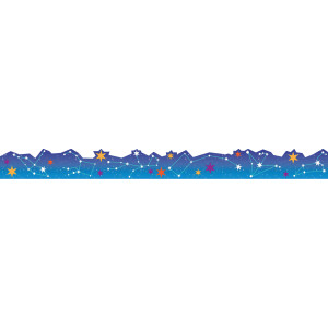 Mission to Explore Constellations Extra Wide Classroom Border Trim, 12 Strips