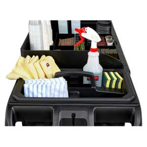 Rubbermaid Commercial, Cleaning Carry Caddy, Black