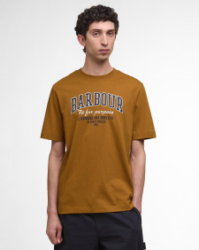 Fort Relaxed Graphic T-Shirt Bronze Brown