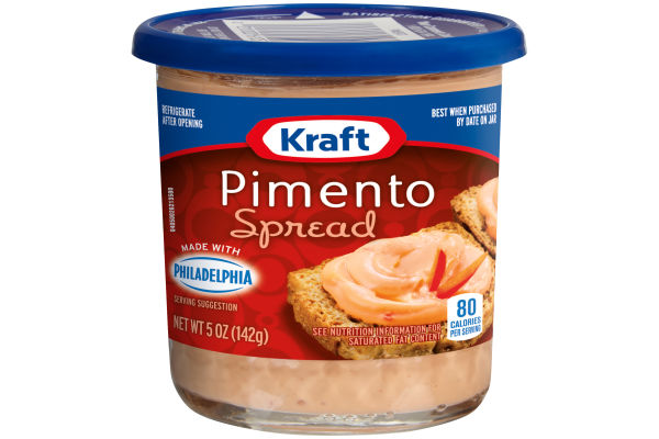 Kraft Pimento Spread With Philadelphia Cream Cheese, 5 Oz Jar - My Food ...