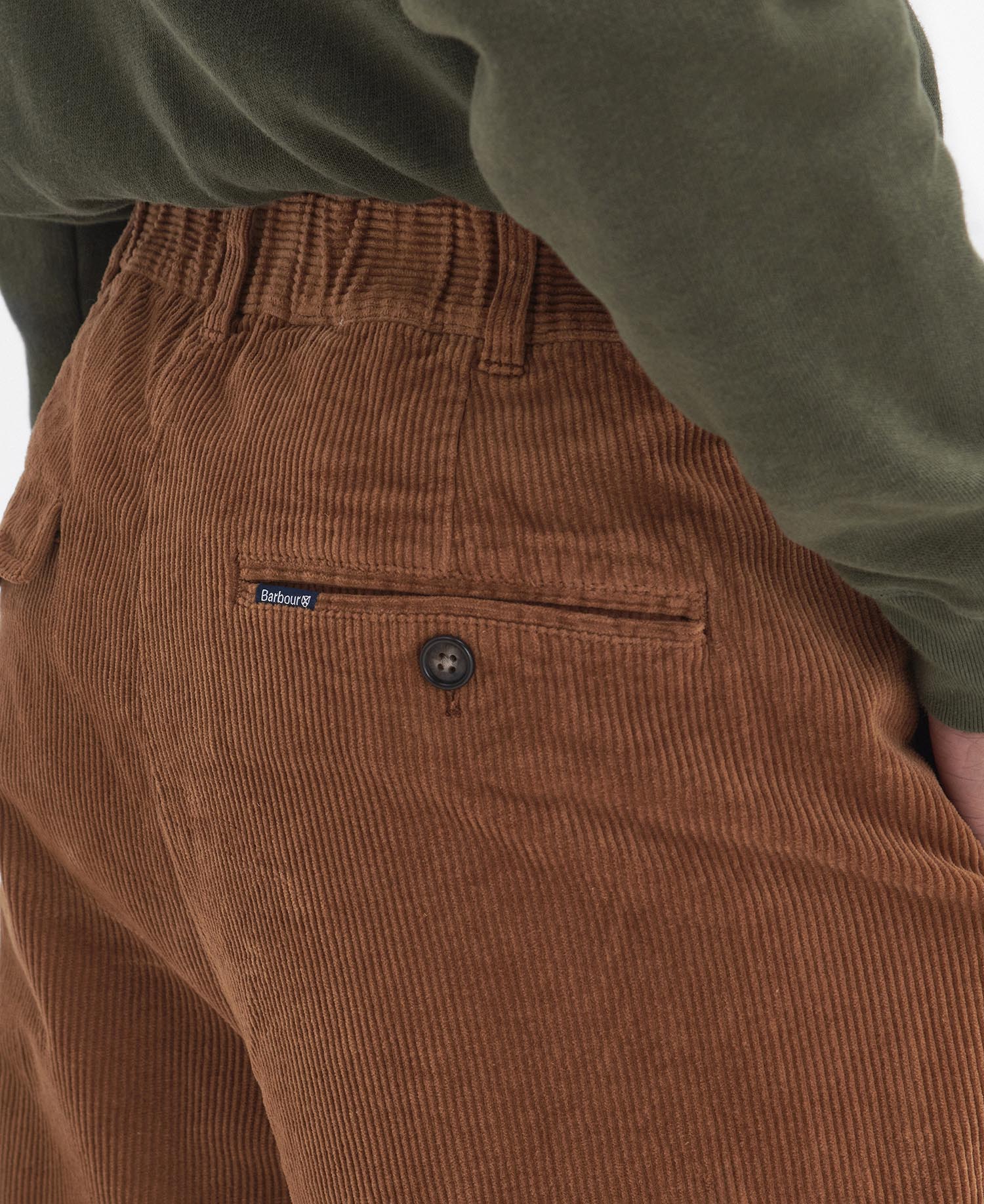 Stretch Cord Relaxed Trousers image number 4