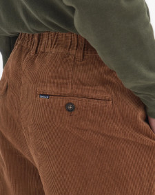 Stretch Cord Relaxed Trousers Dark Honey