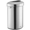 Rubbermaid Commercial, Refine, 16 gal, Metal, Stainless Steel, Half Round, Receptacle