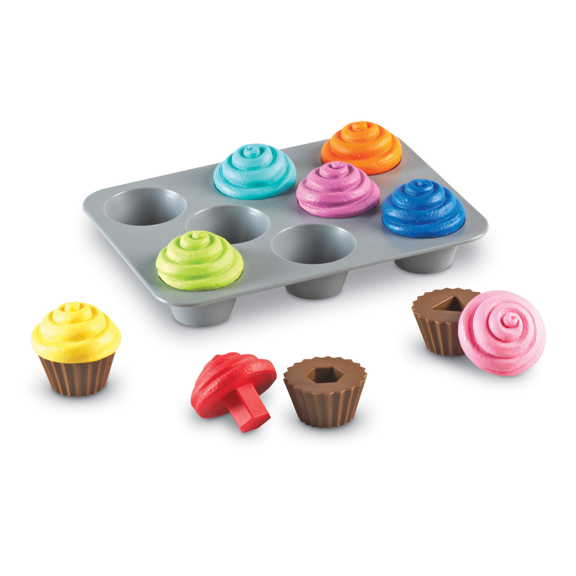 Learning Resources Smart Snacks Shape Sorting Cupcakes image number null