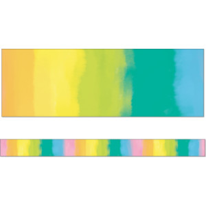 Creatively Inspired Watercolor Straight Borders, 36 Feet