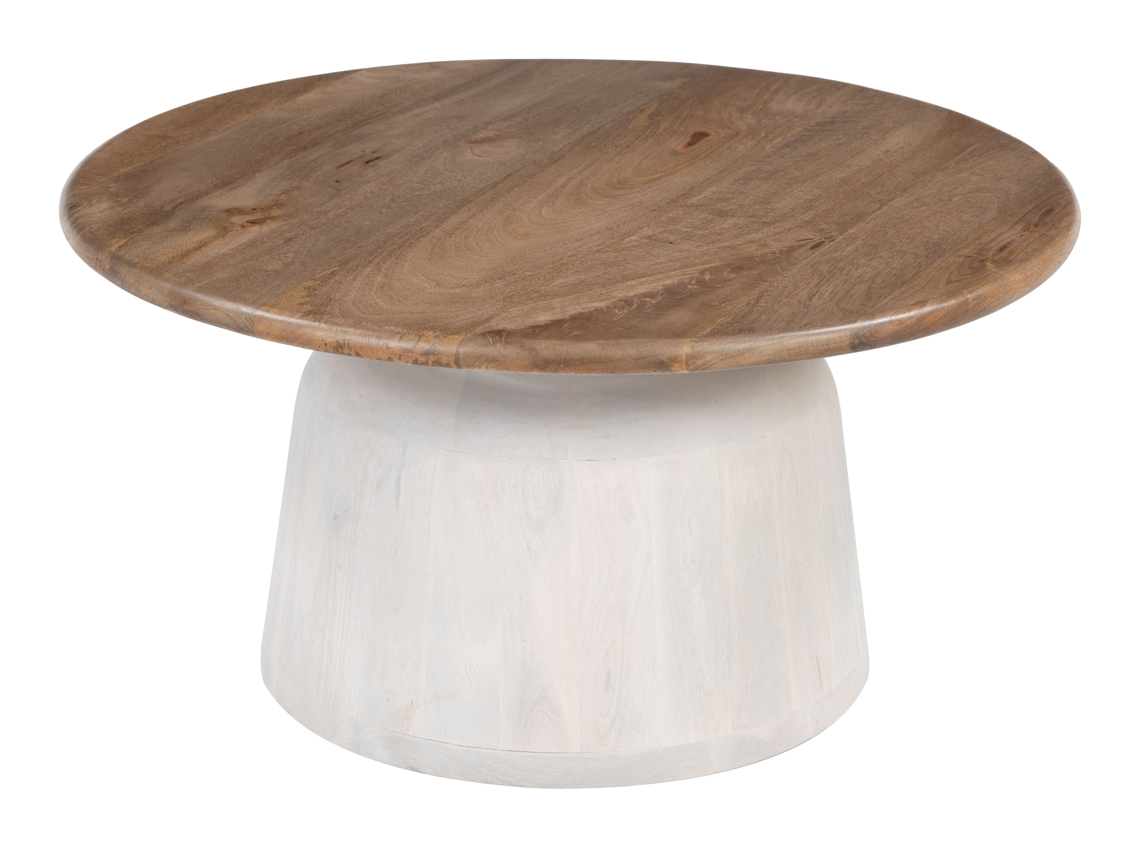 Goblet Coffee Table Brown & White product image