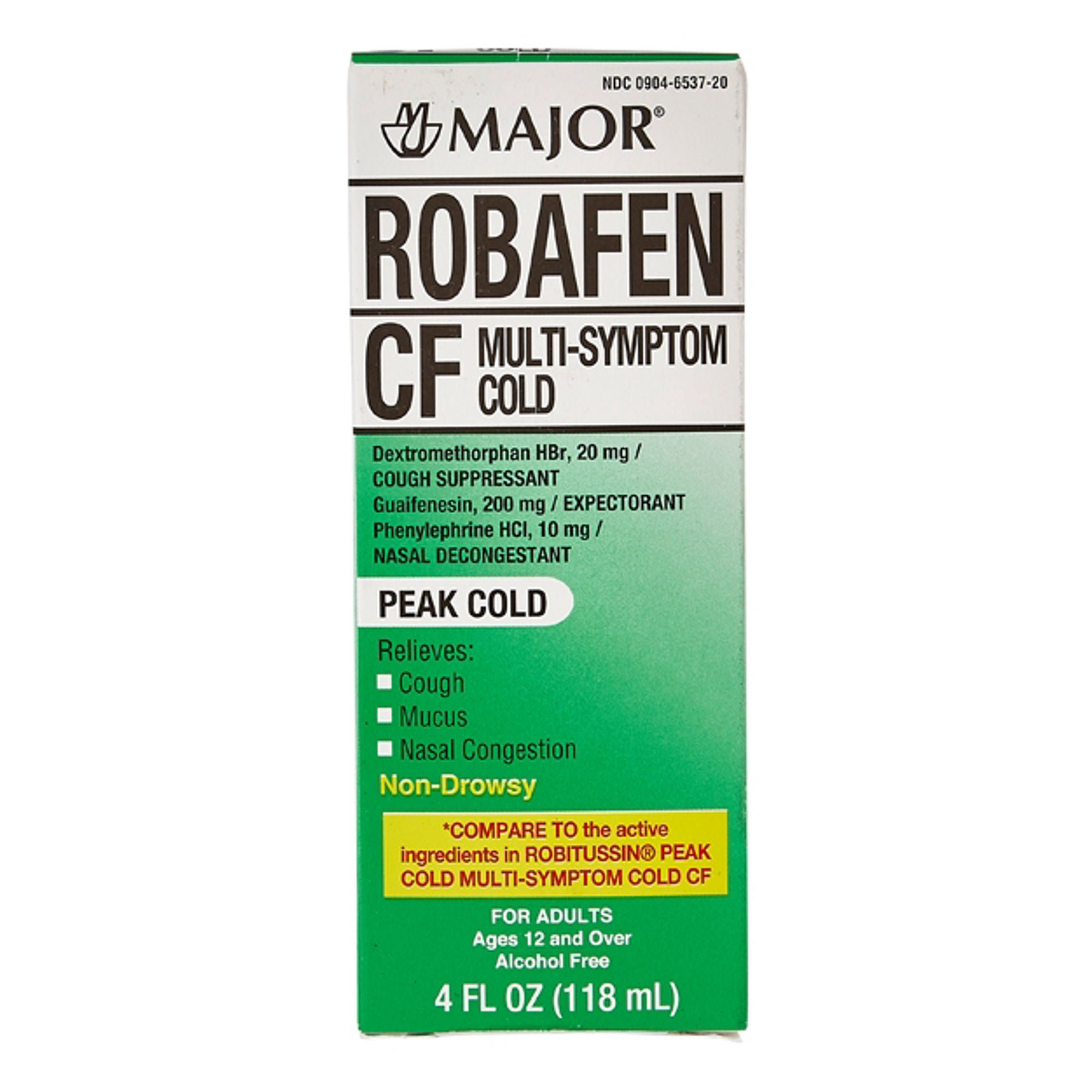 Robafen® CF Multisymptom Cough Suppressant & Nasal Decongestant, 4-ounce Bottle