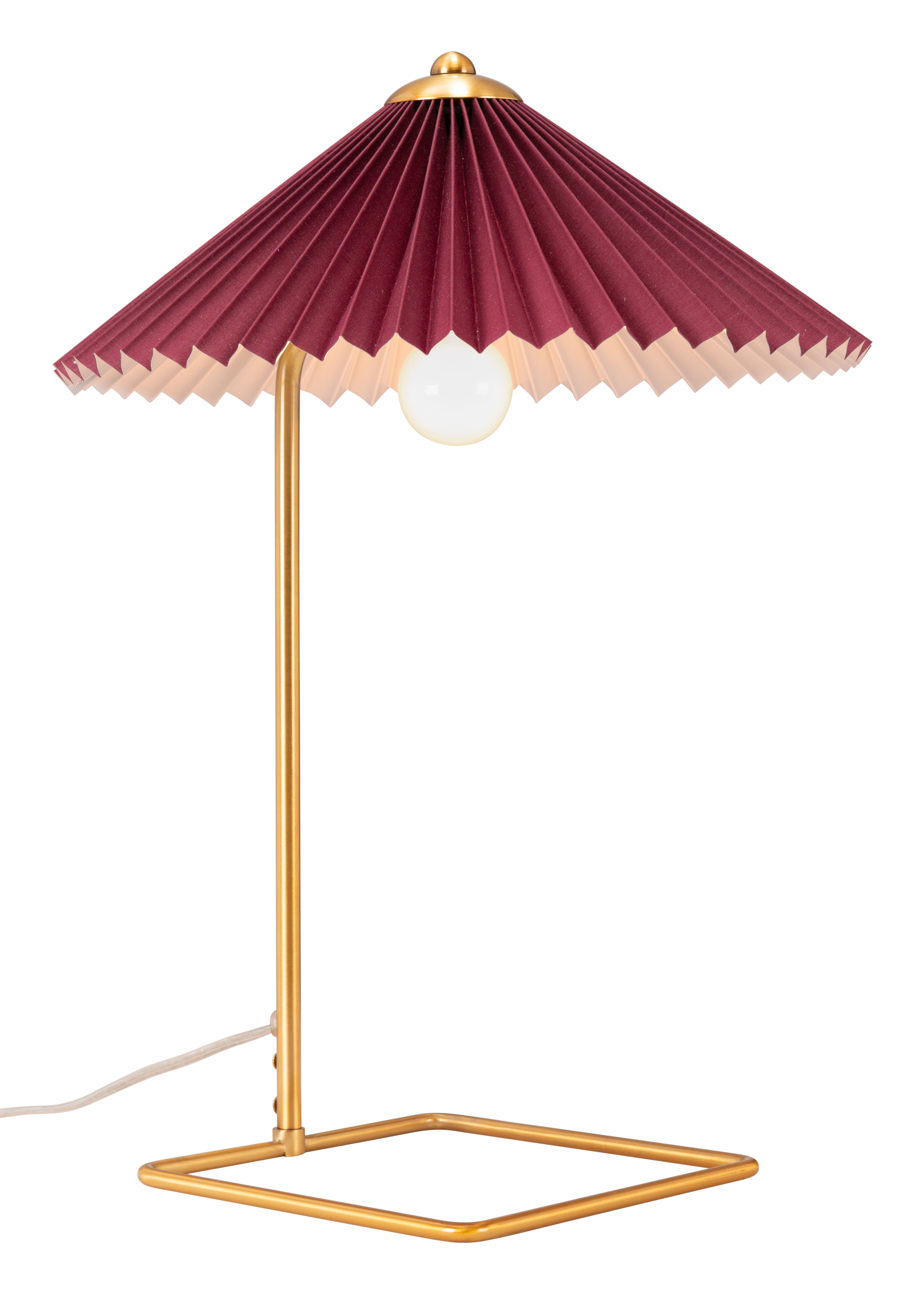 Charo Table Lamp Red & Gold product image
