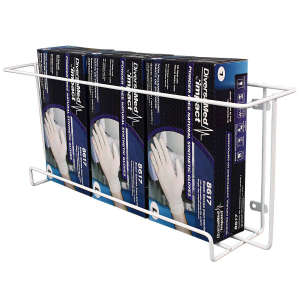 Impact, Safety Zone, Wire Holder for Disposable Glove Boxes, 3 Boxes, White