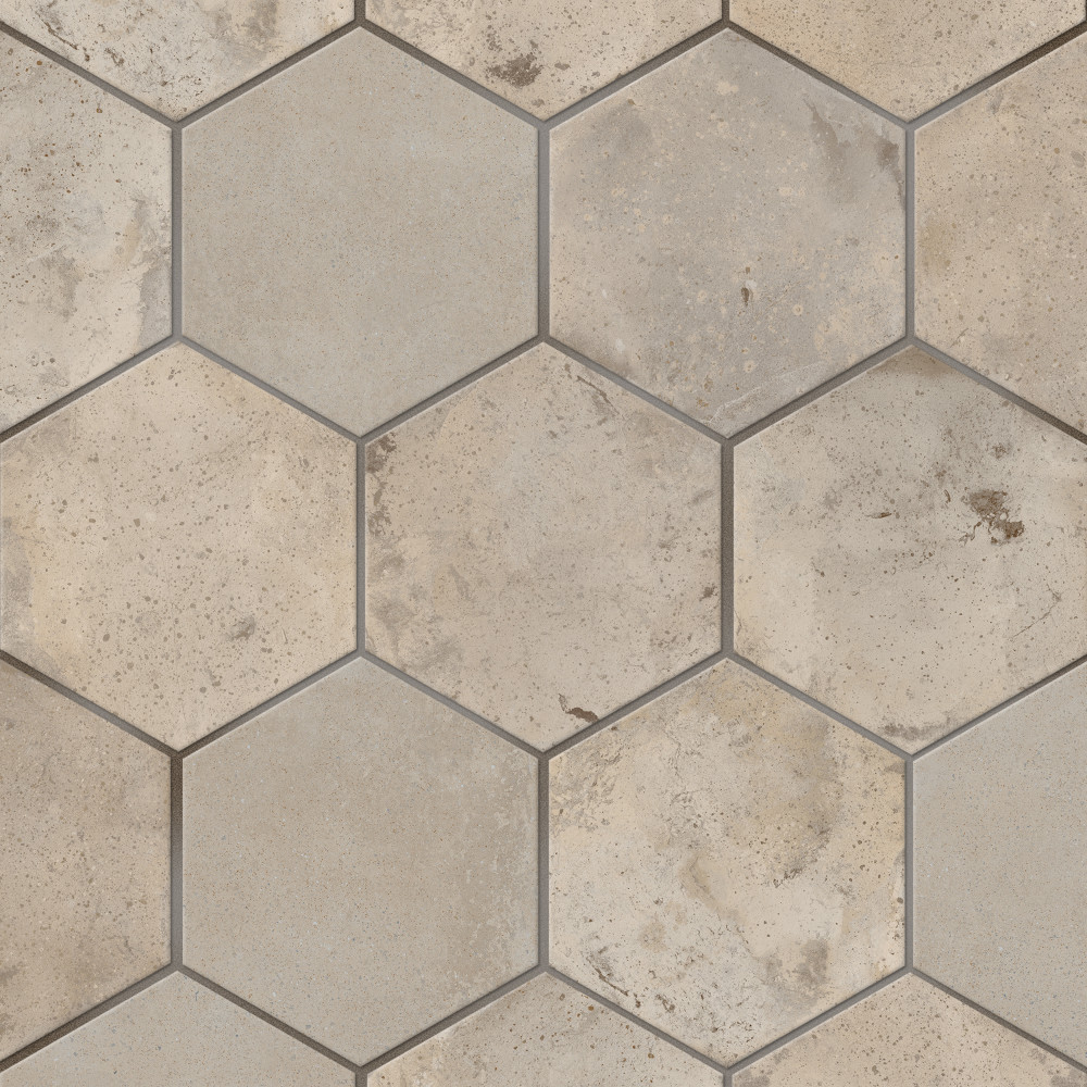 Archai Hex Mellow 9-1/8 in. x 10-1/2 in. Porcelain Floor and Wall Tile