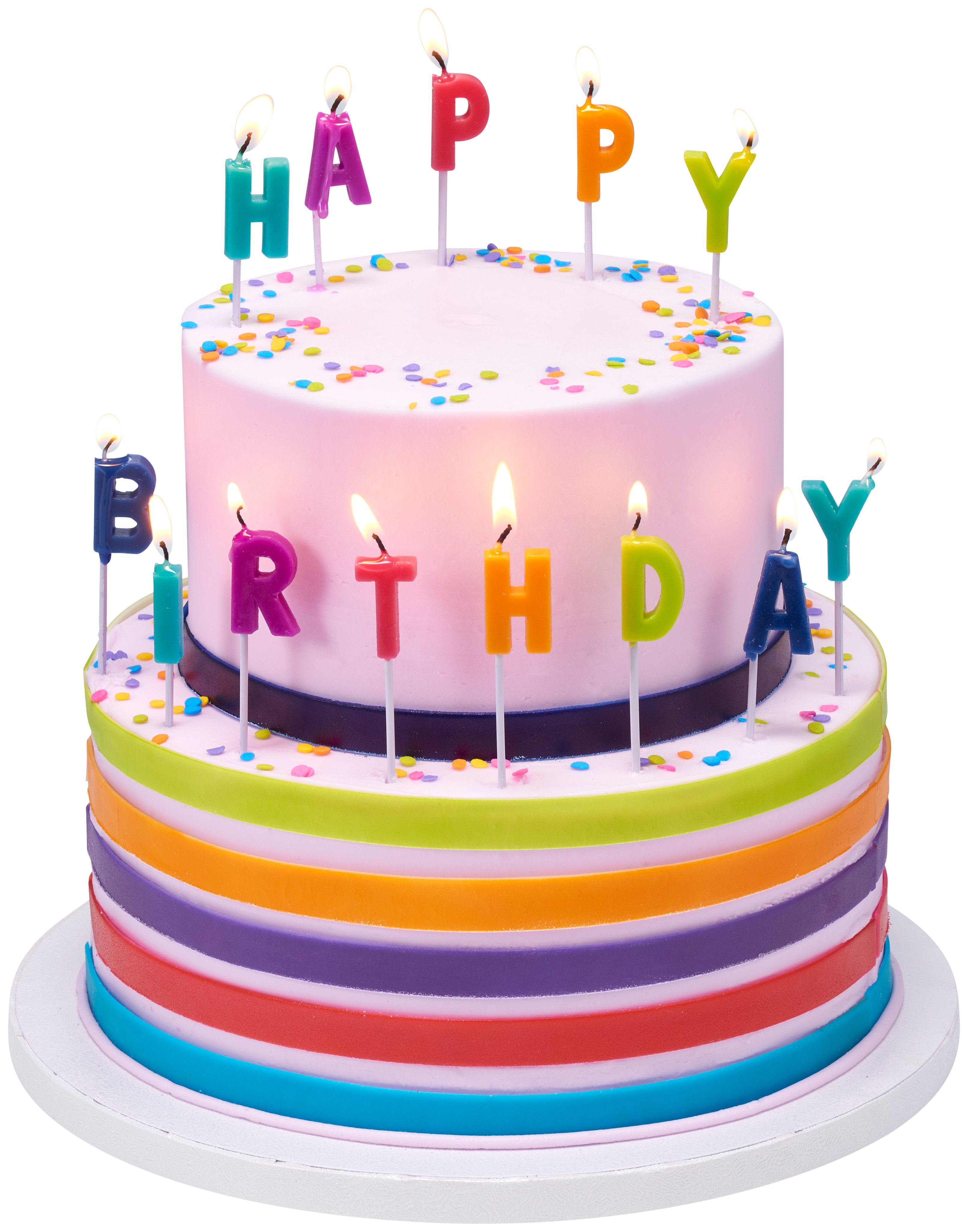 Happy Birthday Bright Letter Candles | DecoPac