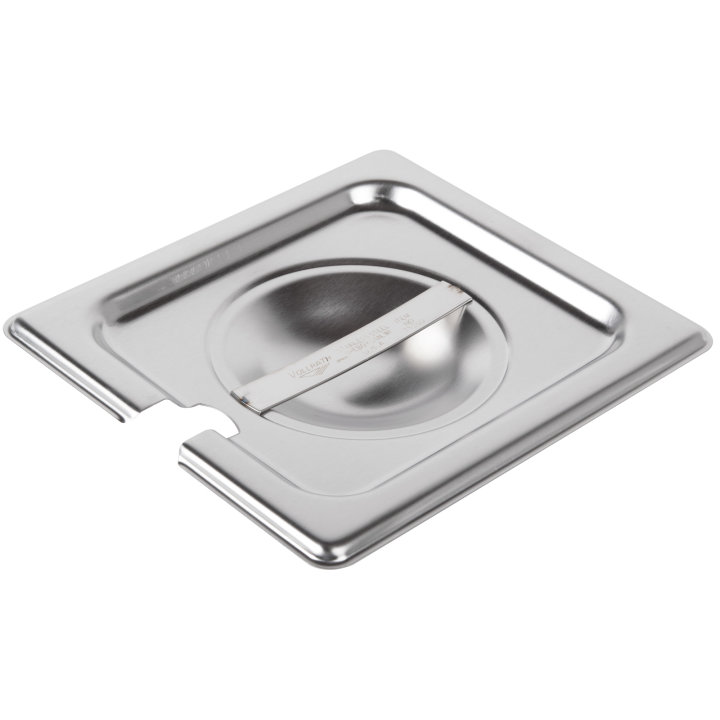 Sixth-size Super Pan V® slotted stainless steel cover