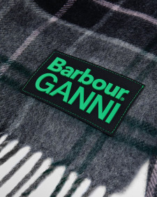 Sciarpa tartan Barbour x GANNI 