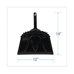 Boardwalk, Black, 12", Dust Pan