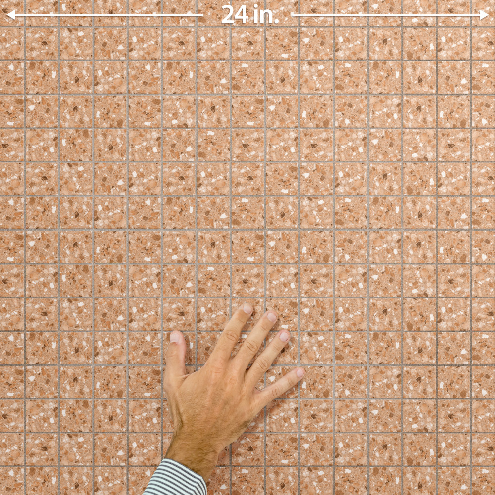 Riviera Taco Rojizo 1-5/8 in. x 1-5/8 in. Porcelain Floor and Wall Tile