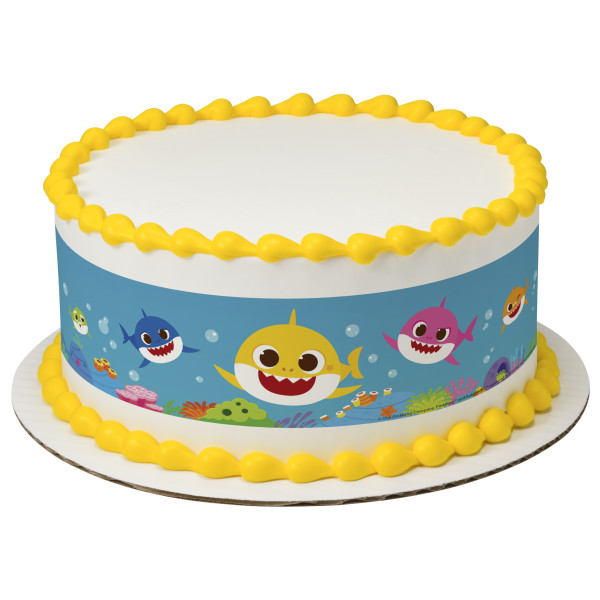 Baby Shark Fin-Tastic Family! PhotoCake® Edible Image® Strips