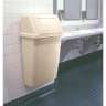 Rubbermaid Commercial, Profile Wall Mount, 15gal, Resin, Beige, Rectangle, Receptacle