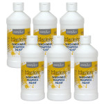 Handy Art&reg; Little Masters&reg; Washable Tempera Paint, White, 16 oz., Pack of 6 RPC211705-6