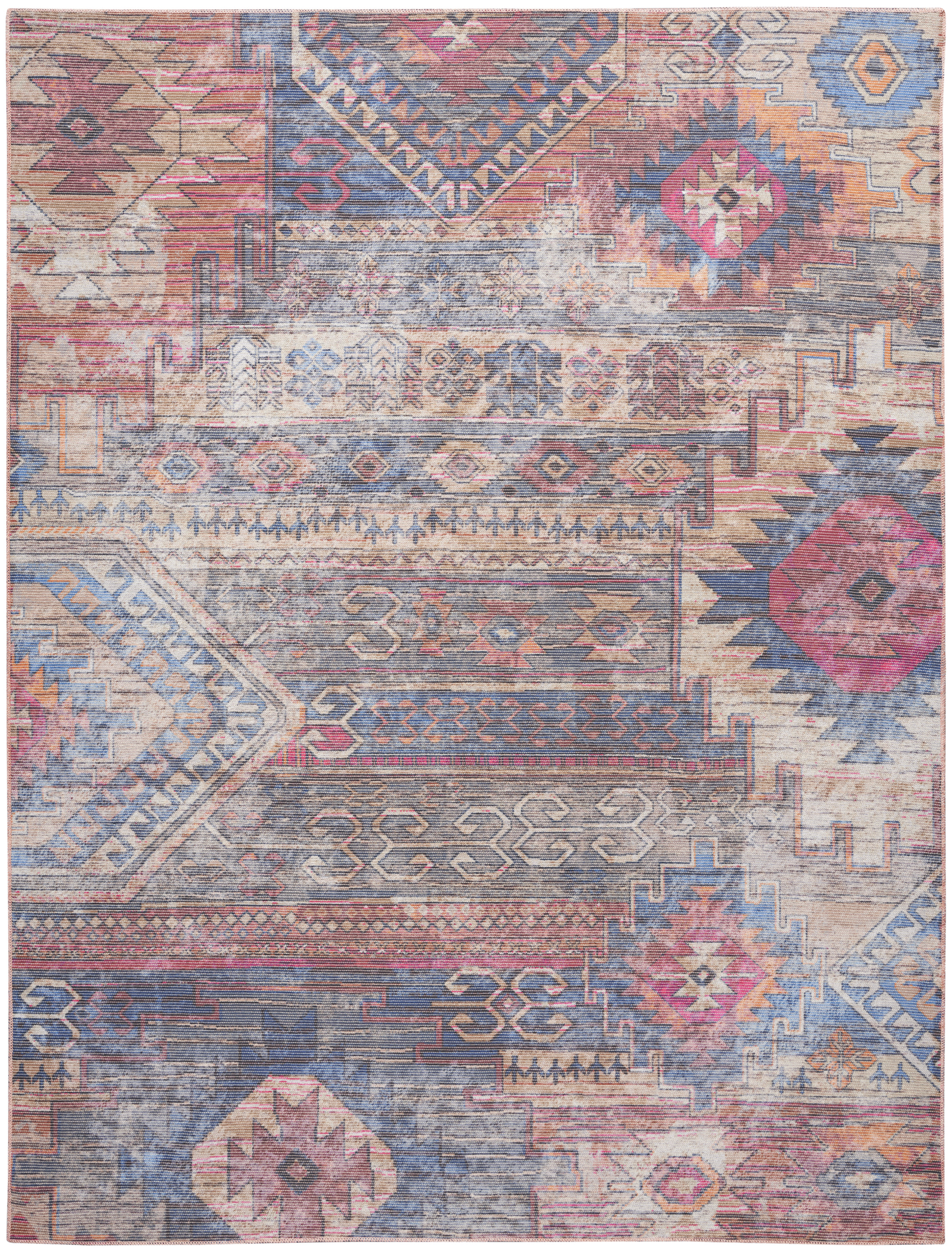 Nourison New Concept Washables 10' x 14' Multicolor Vintage Indoor Rug