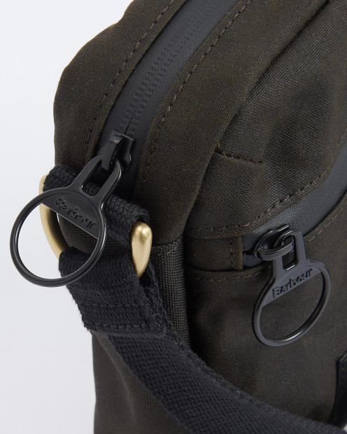 Borsa a tracolla Field in tessuto cerato 