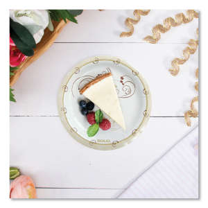 Solo, Symphony Paper Dinnerware, ProPlanet Seal, Mediumweight Plate, 6" dia, Tan