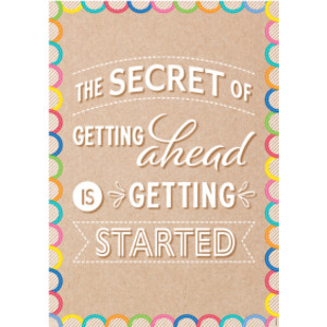 The Secret Of Getting Ahead... Inspire U Poster