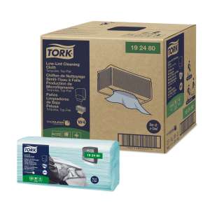 Tork, W4, Low-Lint Disposable, 1 ply, 14.00"x16.30", Nonwoven Fabric, General Purpose Wipers, White
