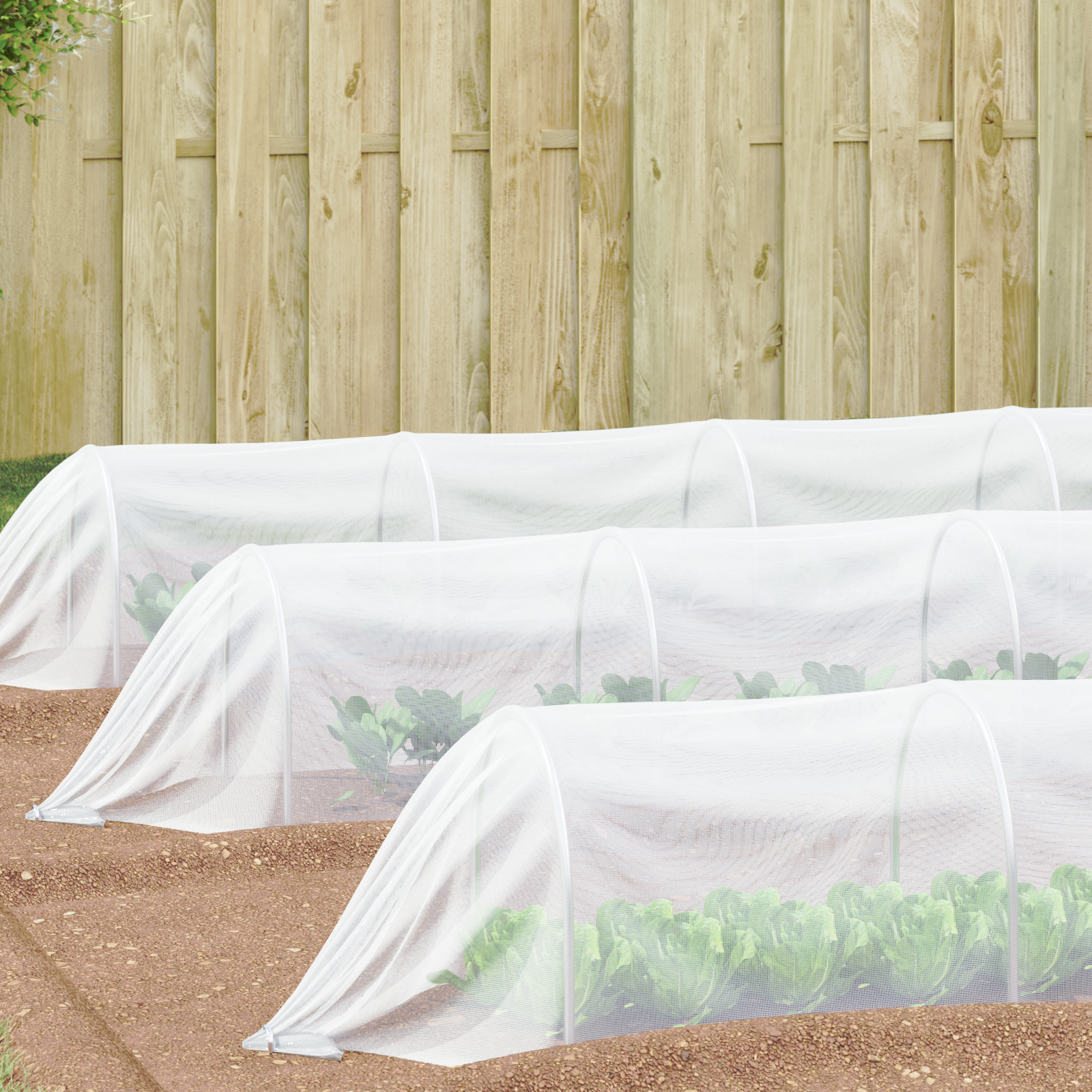 vidaXL Insektennetz Weiß 3 x 25 m Polyethylen – Bild 2