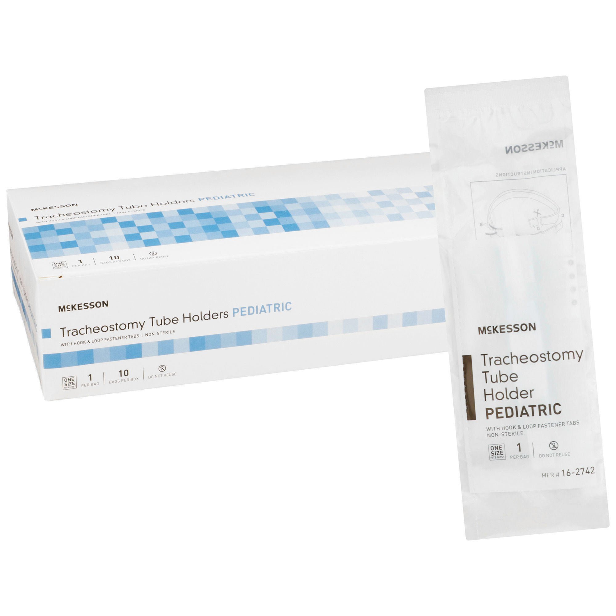 McKesson Tracheostomy Tube Holder, Pediatric, 3/4 x 9 Inch
