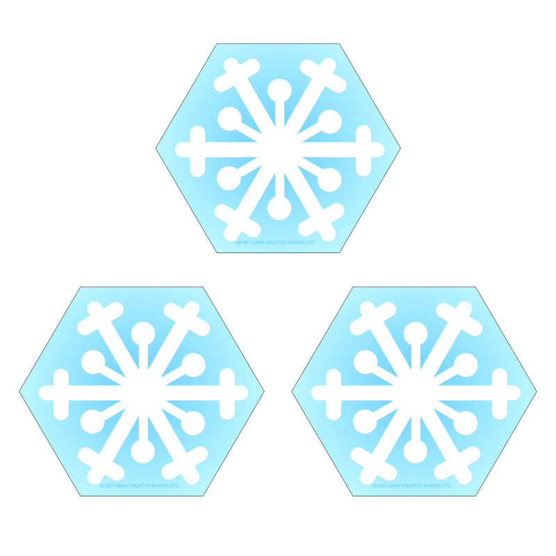Creative Shapes Notepad, Snowflake, Mini, Pack of 3