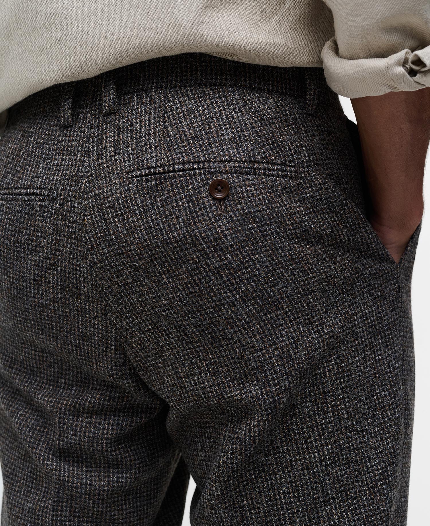 Textured Tweed Suit Trouser image number 4