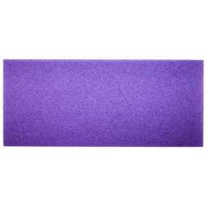 Square Scrub,  Diamond Plus Rectangular Floor Pad, 5.25"x10.5, Purple