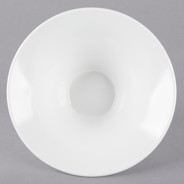 Small White Cubic Melamine Pedestal Bowls