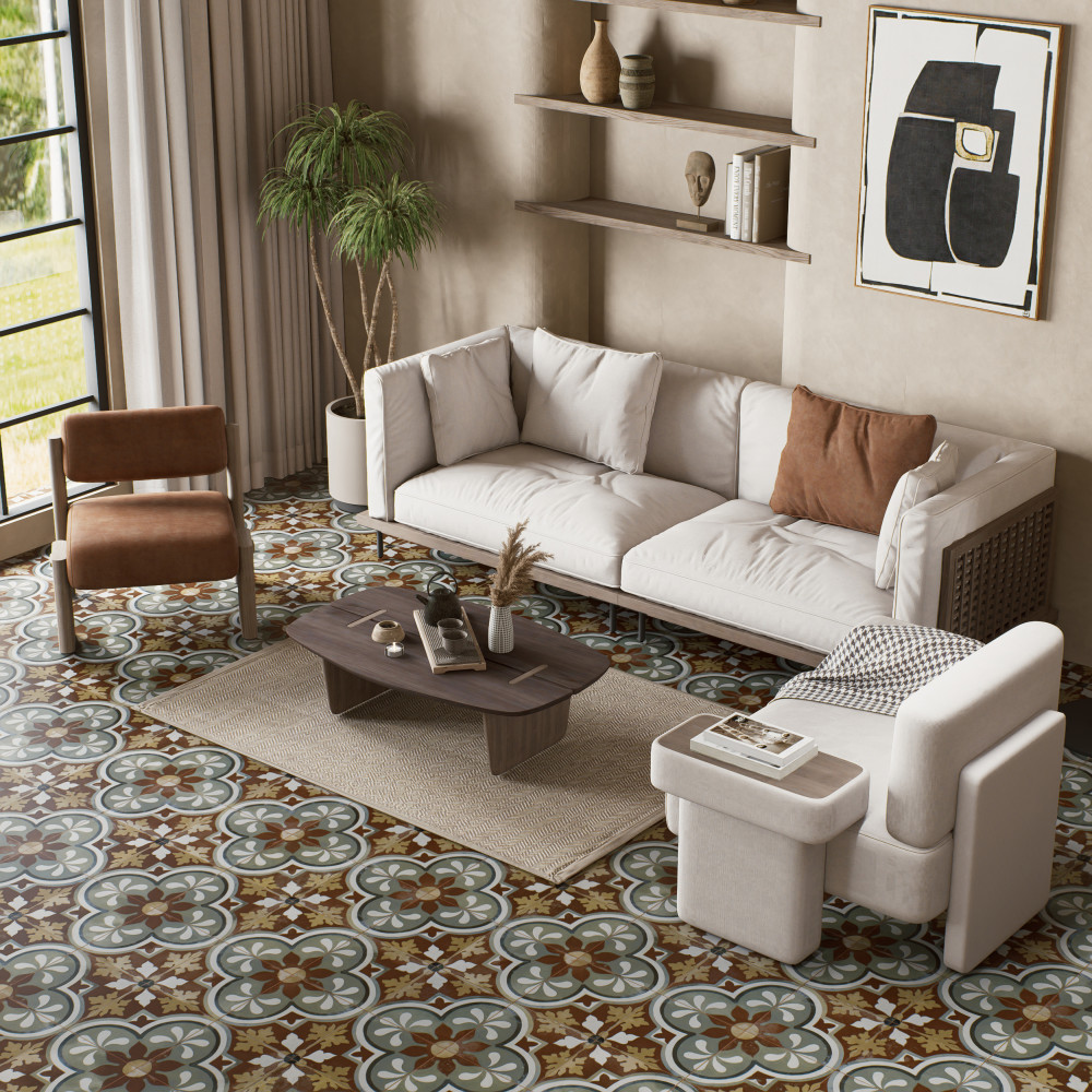 Kings Barna Born 17-5/8 in. x 17-5/8 in. Ceramic Floor and Wall Tile