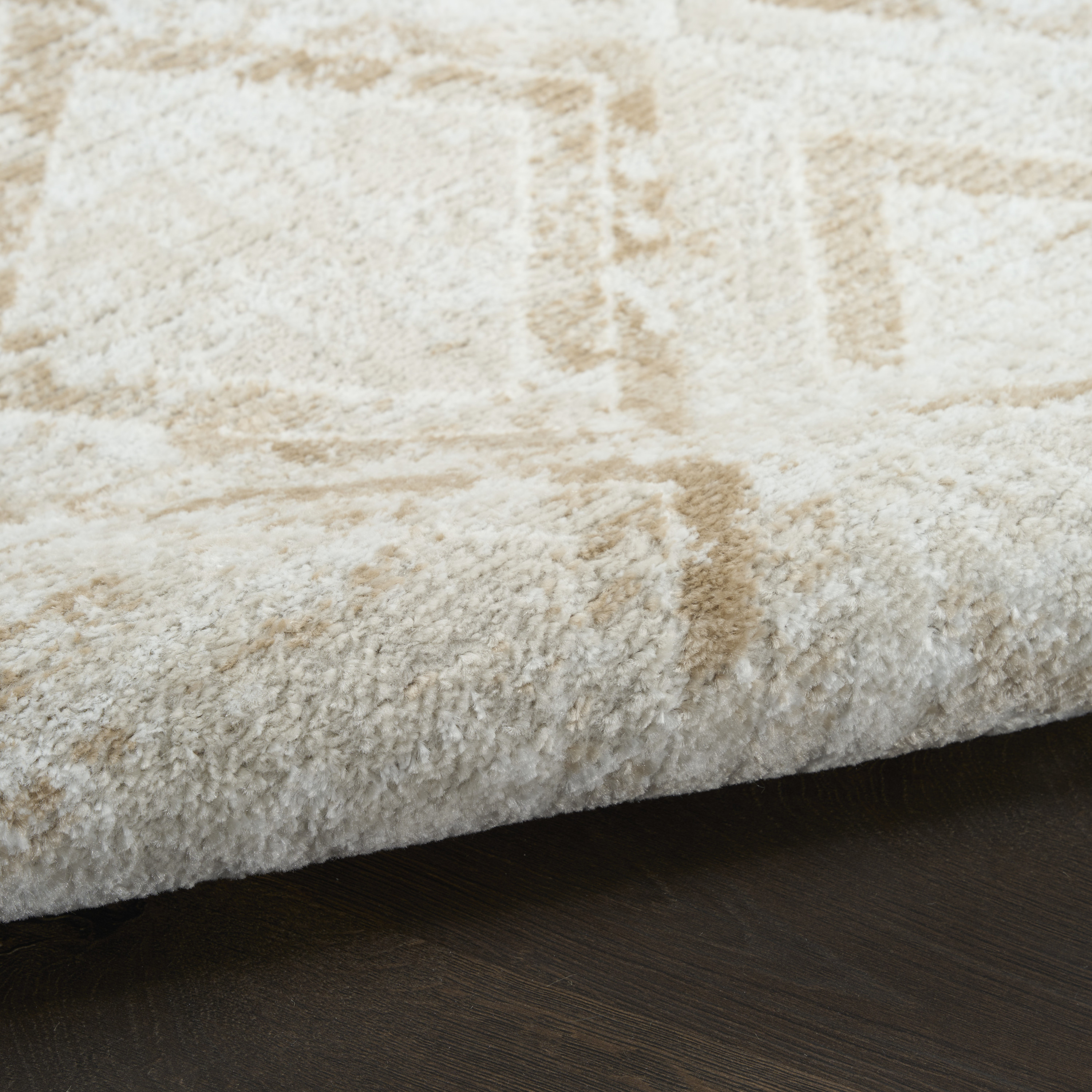 Nourison Dekor 4' x 6' Ivory Beige Modern Indoor Rug