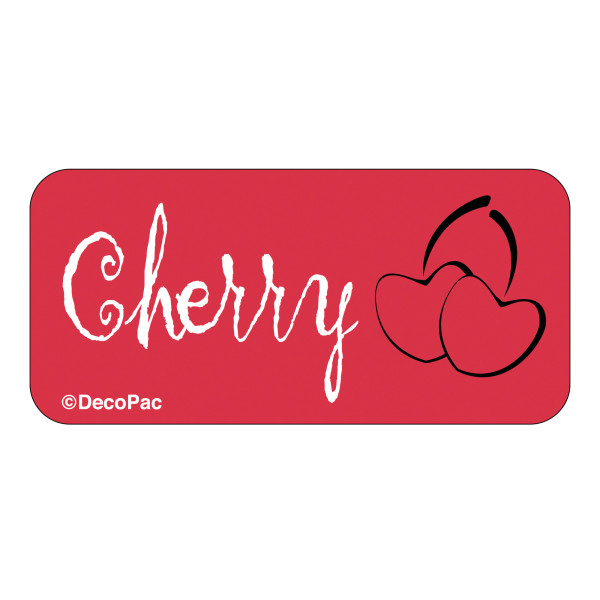 Cherry Label PhotoCake® Edible Image® Merchandising Label