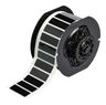 B30 Series Raised Panel Polyester Labels, 0.59" H x 1.77" W, Roll of 450 Labels, Black