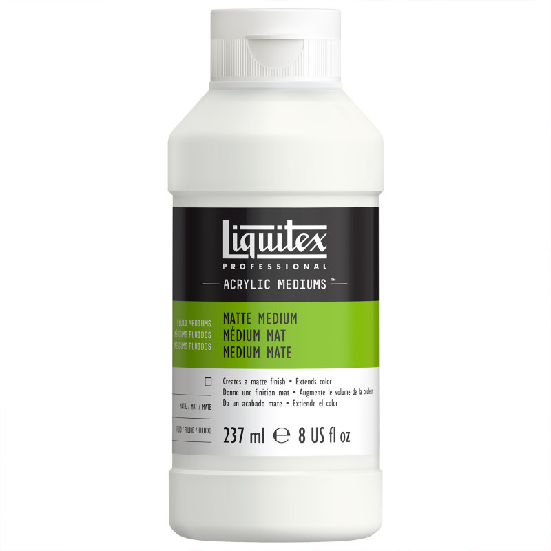 Professional Acrylic Matte Medium, Clear, 8 oz (237 mL)
