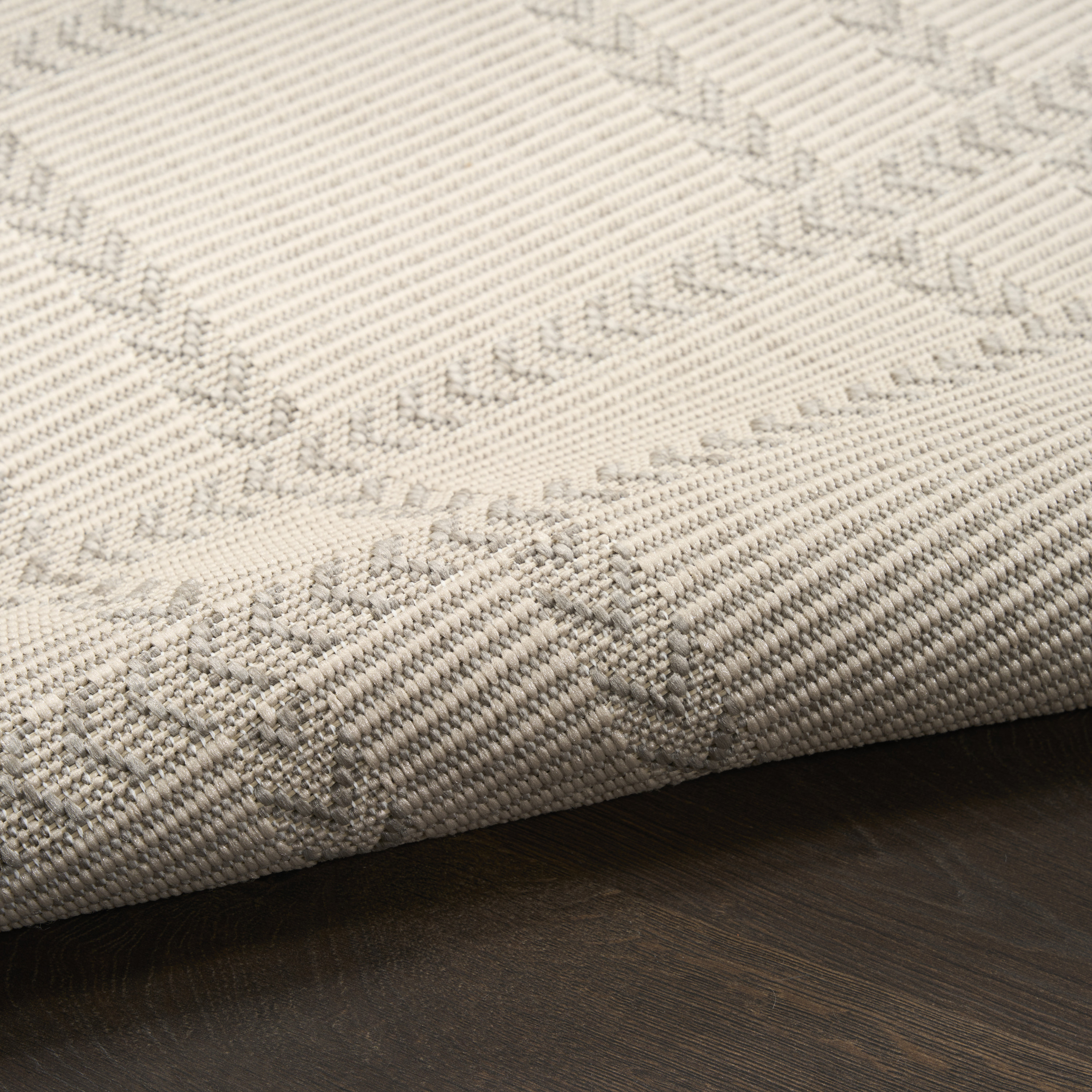 Nourison Horizon Indoor/Outdoor 8' x 10' Grey Modern Rug