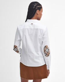 Lavender Tailored Long-Sleeved Shirt White-Hessian Tartan