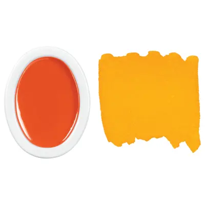 Prang Oval Pan Watercolor Refill, Yellow-Orange, 12 Count