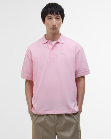 Hexham Oversized Polo Shirt Light Pink
