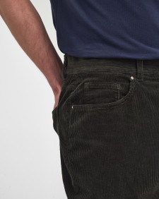 Stretch Cord Regular Trousers Forest