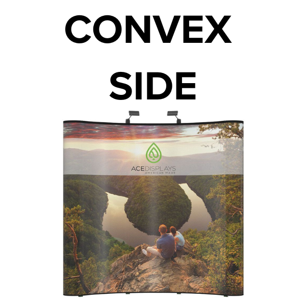 Single-Sided (Back Convex Side & End Caps Printed) Graphics